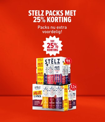 Stelz packs met 25% korting. Packs nu extra voordelig!